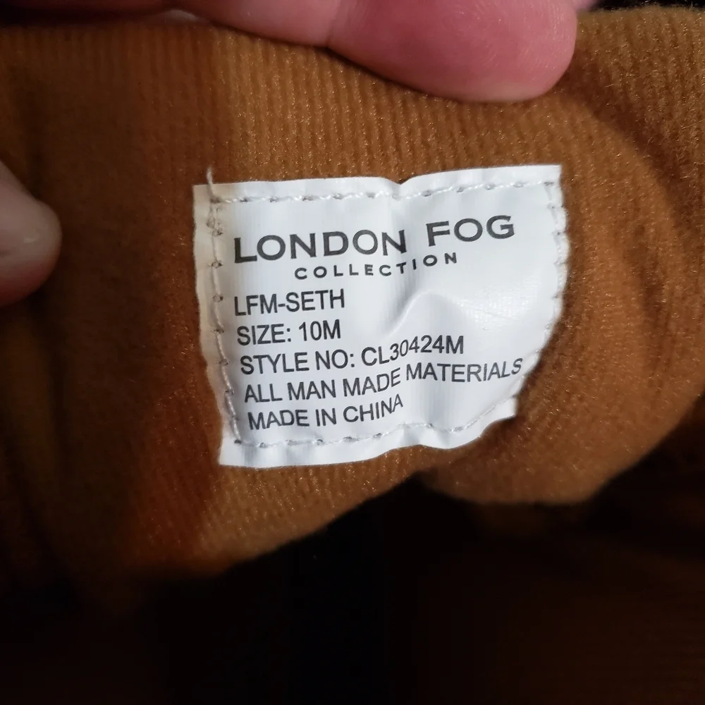 London‎ Fog Men’s Duck Boots Size 10M – Cognac Brown Waterproof Memory Foam